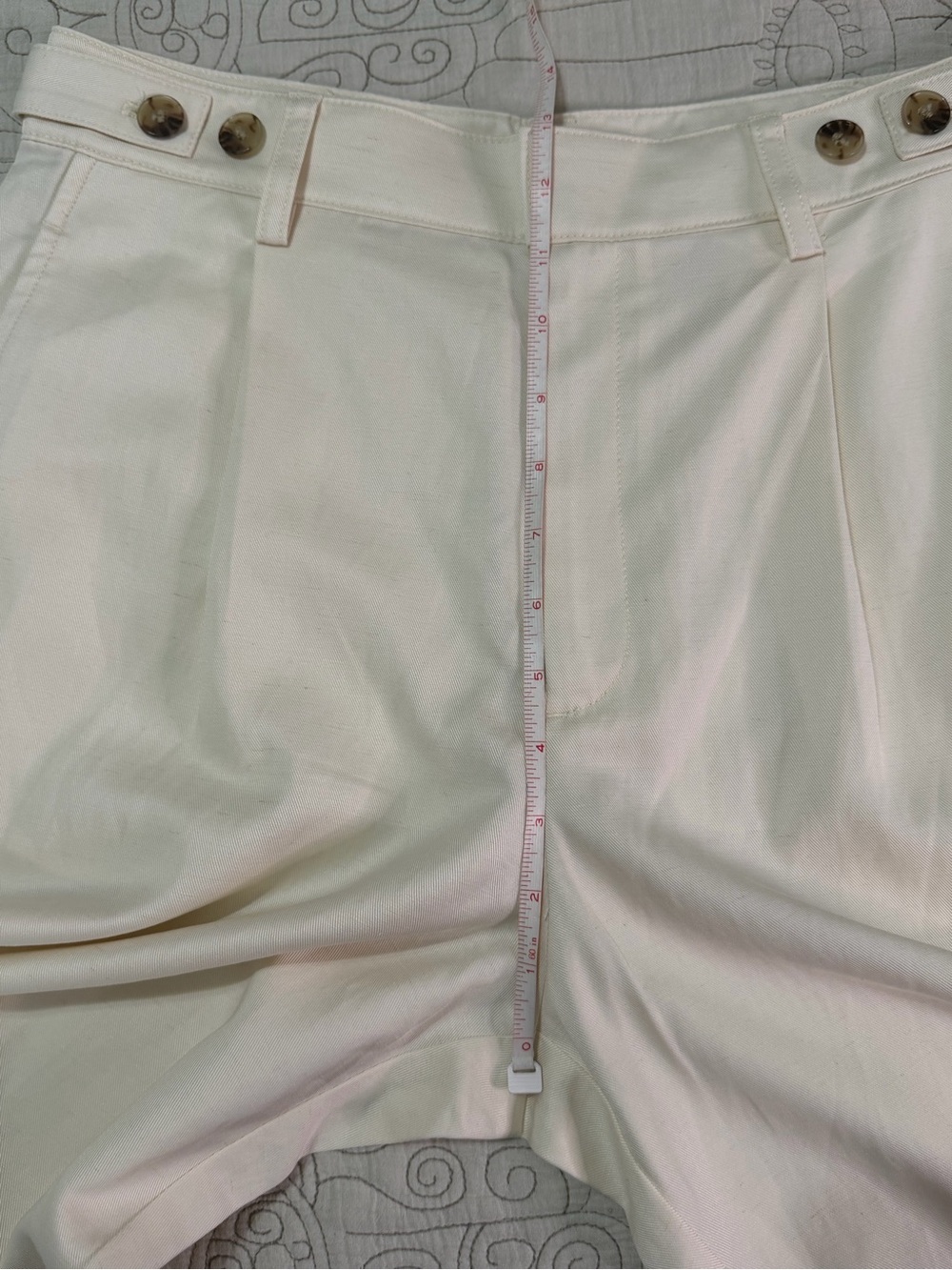 Madewell Barrel-Leg Drapey Twill Pants Vintage Ivory Size 8 NWT - Picture 11 of 12